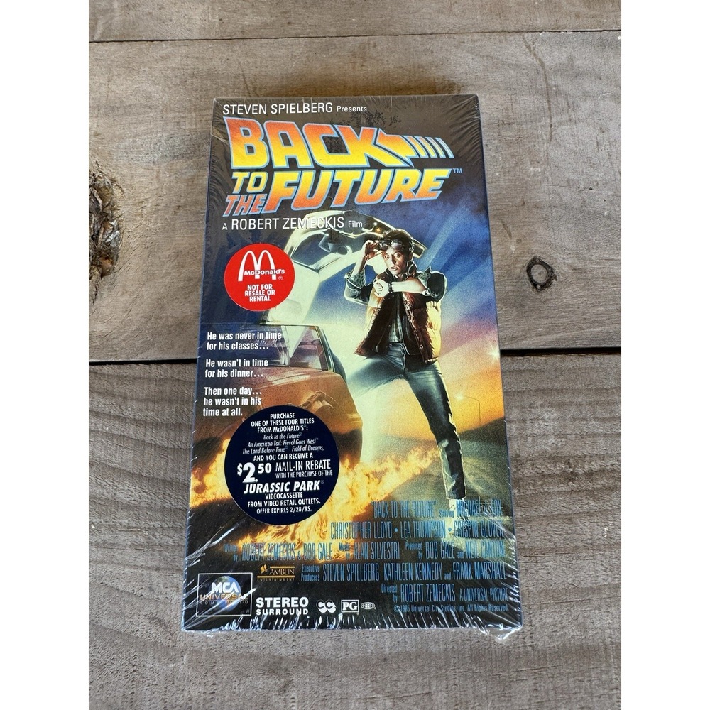 SEALED‎ McDonalds Promo Back To The Future VHS Michael J Fox Brand New Rare 1994